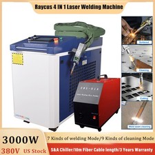 Raycus 4 IN 1 3000W Laser Welding Cleaning Machine Laser Welder Cutter 380V US