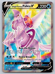 Origin Forme Palkia V SWSH253 Sword & Shield Black Star Promo Holo