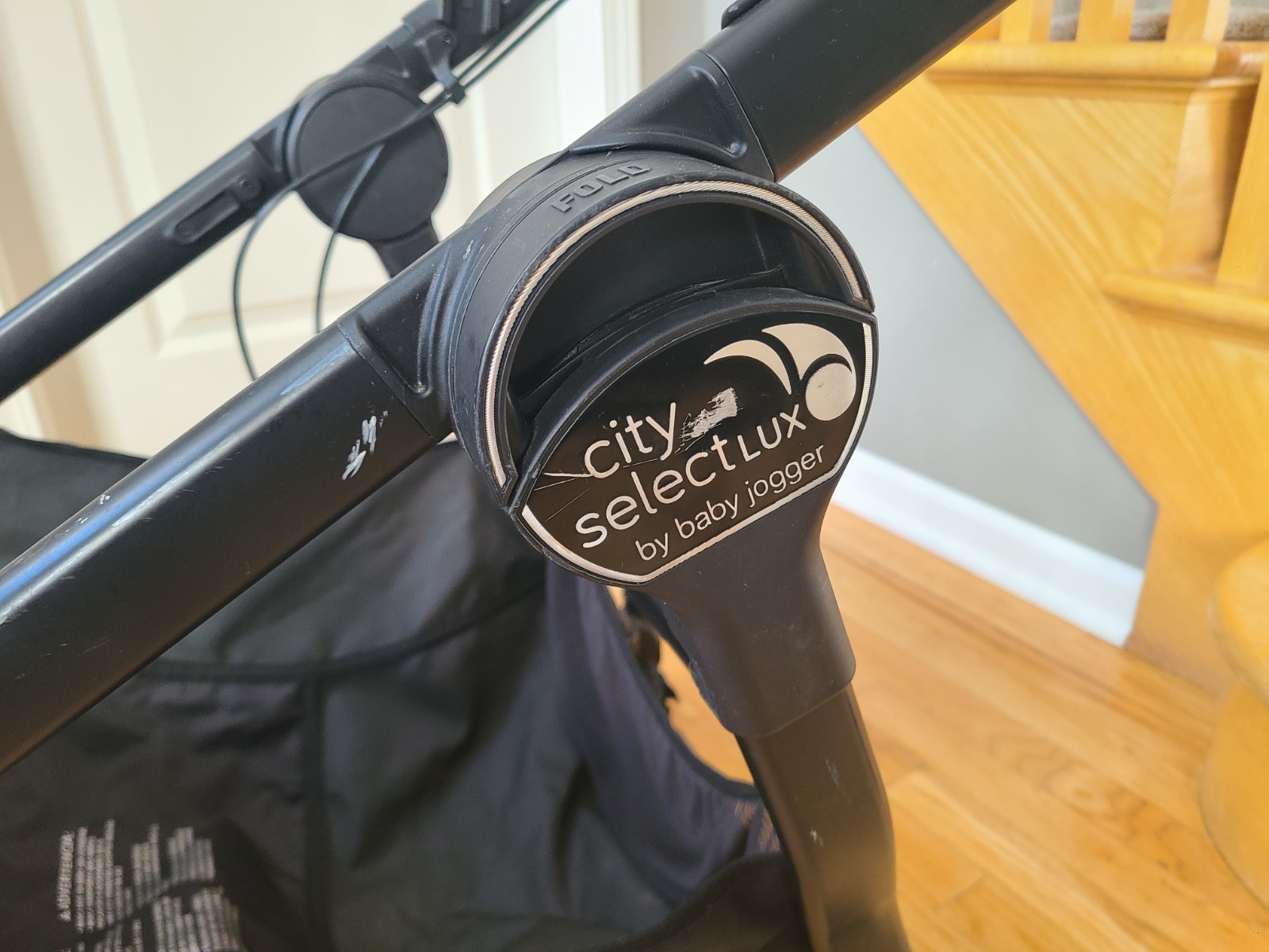 Baby Jogger City Select LUX stroller FRAME  + basket + set of 2 wheels GOOD COND