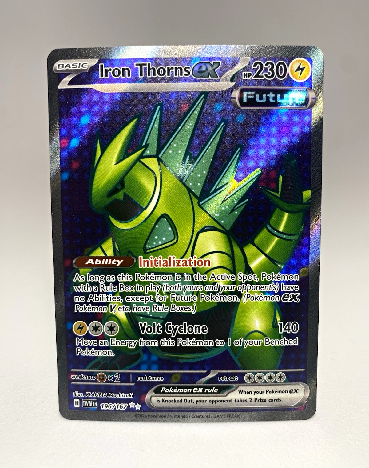 Pokemon TCG Iron Thorns ex SV06 Twilight Masquerade 196/167 Ultra Rare Holo FA