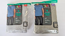 Fruit of the Loom Men's Lay Flat Pocket Tees 4 Pk, Gray, Sz M 2XL Color Varies