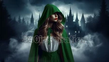 Digital Image Picture Photo Wallpaper Background Desktop Art Woman Castle #A322