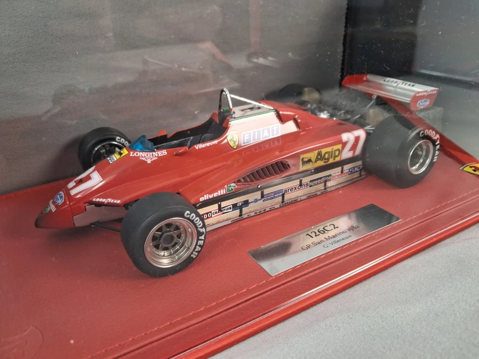 BBR Ferrari 126 C2 Villeneuve San Marino 1982 1/18 BBRP1894BDIRTY ONLY 18 PCs - Immagine 2 di 4