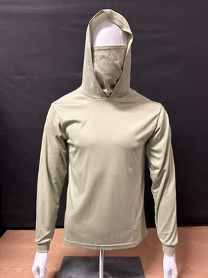 Hoodie Face Mask Long Sleeve T- Shirt 100% Polyester Material for UV Protection - Image 1 of 4