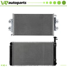 For 2004-2014 Chevrolet Express 1500 Aluminium Radiator & AC Condenser Assembly