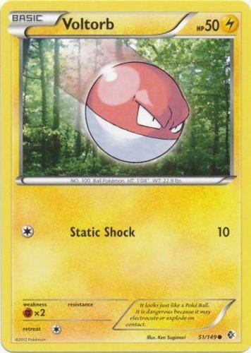 Voltorb - 51/149 - Common (Lp) Boundaries Crossed - Lightning Pokémon