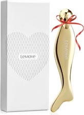 Lemove Gua Sha Facial 4-in-1 Tool Facial Roller Cooling Eye Roller Stainless NIB