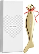 Lemove Gua Sha Facial 4-in-1 Tool Facial Roller Cooling Eye Roller Stainless NIB