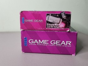 Sega Game Gear Console w/ Box + PowerBack w/ Box - *READ FOR PARTS OR REPAIR*