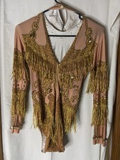 Custom Body suit, glam dance suit, bejeweled, costume, eye catching, hand sewn