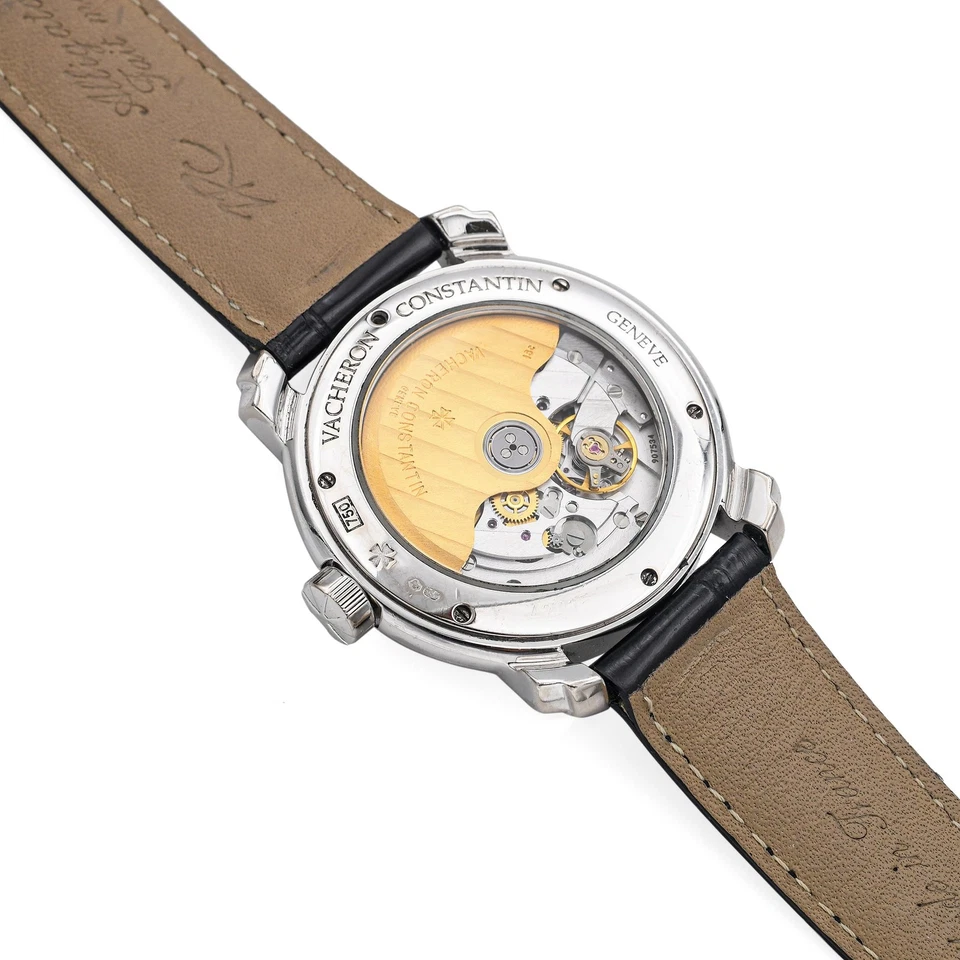 Reloj automático para hombre Vacheron Constantin Malte oro blanco 18k esqueleto fecha Foto 4 de 4