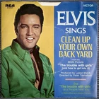 ELVIS PRESLEY - Clean Up Your Own Backyard Picture Sleeve Only! RCA 47-9747 EX!