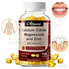 Calcium Magnesium Zinc with Vitamin D3 Strong For Bone Health Muscle Improvement