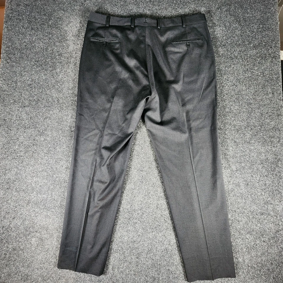 Brooks Brothers 1818 Madison Fit Reda Flexo Wool Dress Pants Men Size 40x30 Gray - Image 4 of 4