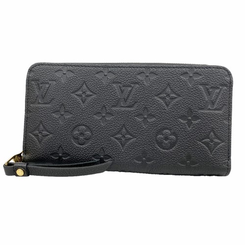Louis Vuitton Monogram Empreinte Zippy Wallet M61864 Noir 410389