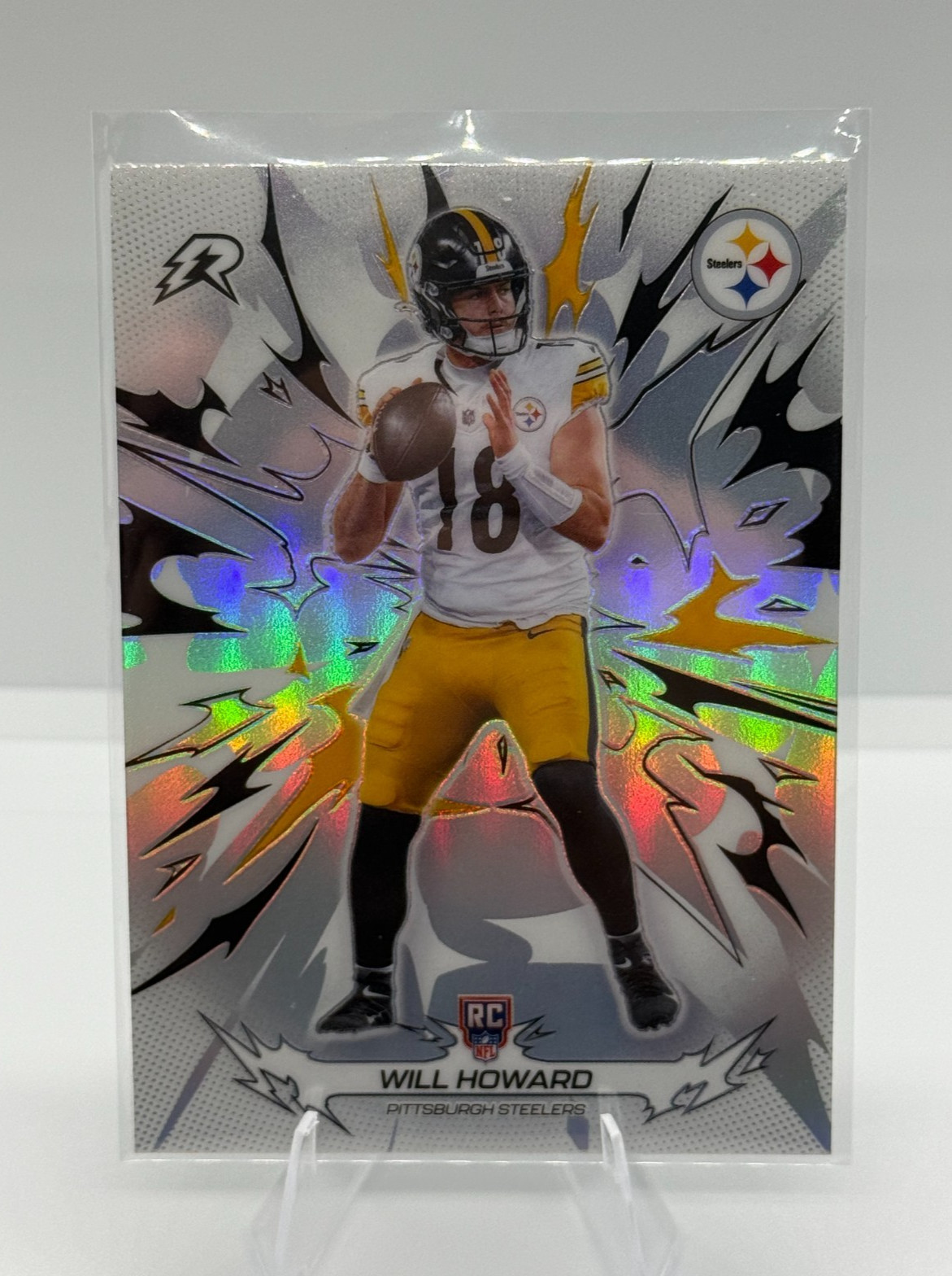 Will Howard RC #182 Refractor - Topps Resurgence 2025 Steelers QB Rookie Card