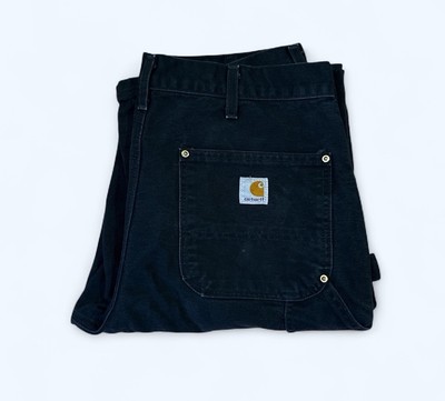 Carhartt Double Knee B01-BLK Carpenter Pants 34 X 33 VINTAGE