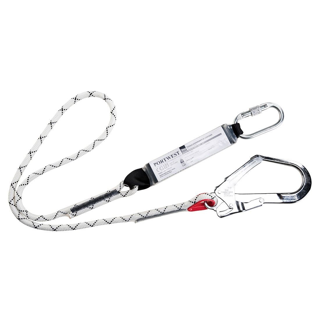 Portwest Single Kernmantle 1.8m Lanyard With Shock Absorber FP56