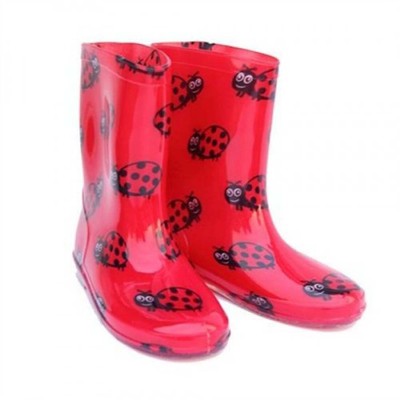 i-Smalls Kids Children's Boys Girls ladybird Fun Fashion Wellington Welly Boots