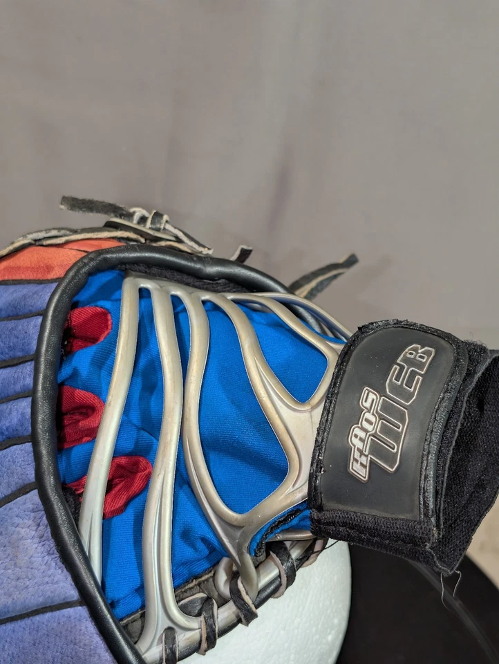 Guante de béisbol Nike Youth Kaos Web 1000 10,00" para diestros tecnología de ajuste web Foto 3 de 4