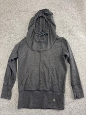 Carve Designs Pullover Hoodie Women's Medium Gray Pockets Cowl Neck Made In USA