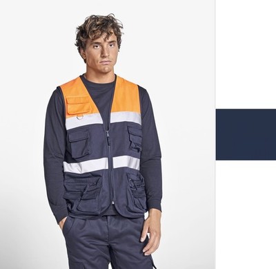 Roly High visibility Multi-Pocket Vest Beta HV9323 Herren Weste NEU