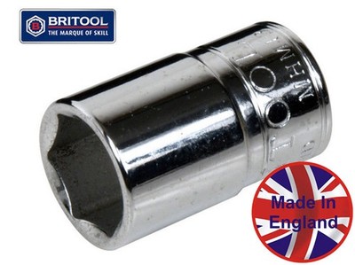Britool England 3/8''SD AF Imperial Sechskant Profil (6 Punkt) Steckschlüsseleinsätze 1/4'' - 7/8''