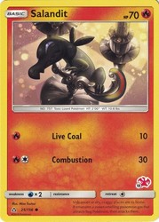 Salandit 025/156 Battle Academy Charizard Stamped Promo