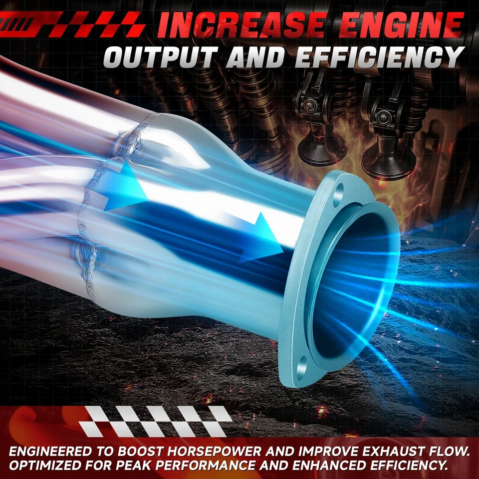 Colector de cabezal de escape de acero inoxidable para camioneta Chevy GMC 1988-1995 C/K/R/V de 5,0 L 5,7 L Foto 3 de 4