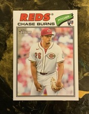 Chase Burns 2026 Topps Heritage #212 RC ~ Cincinnati Reds