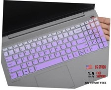 Keyboard Cover for Lenovo Yoga 7i 2-in-1 Laptop 16"/15.6", Ideapad Ombre Purple