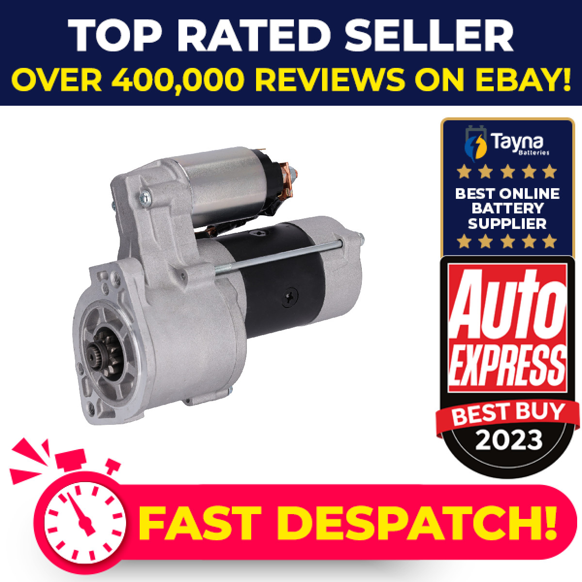 Starter Motor fits MITSUBISHI PAJERO/SHOGUN Mk2 2.8D 94 to 99 4M40-T DMX140025