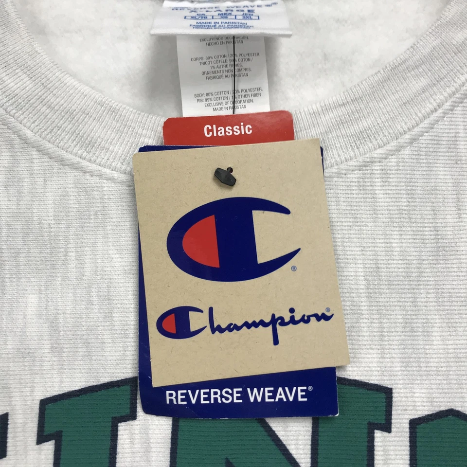 UNC Wilmington Sudadera Para Hombres XL Campeón Tejido Inverso Cuello Redondo NCAA NUEVA CON ETIQUETAS Foto 4 de 4