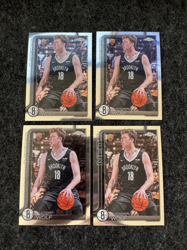 2025-26 Topps Chrome Basketball Danny Wolf Lot RC