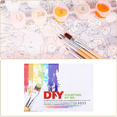 Peinture par numéros pour adultes débutants et enfants Peinture sur