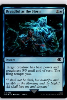 MTG LTR *Foil Dreadful as the Storm 48 C NM Lord of The Rings Magic