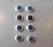 14 mm Acrylic Oval Eyes Choice of Colours Code JJ
