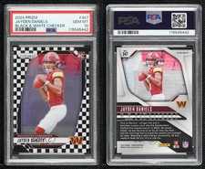 2024 Prizm Rookies Black & White Checker Jayden Daniels PSA 10 GEM MT Rookie RC