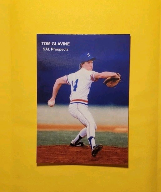 1985 Broders SAL Prospects Sumter Braves  Rookie TOM GLAVINE Atlanta Braves 