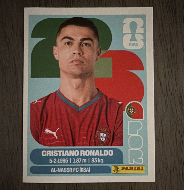 Panini FIFA World Cup 2026 Cristiano Ronaldo Soccer Sticker POR 15 Portrait