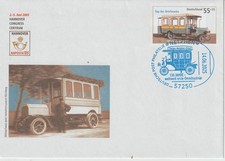 100 J. Kraftpost GZ 2005, stempel Netphen 130 J. pierwsza linia autobusowa