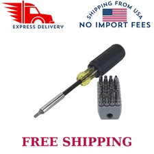 Klein Tools Magnetic Screwdriver with 32 Tamperproof Bits