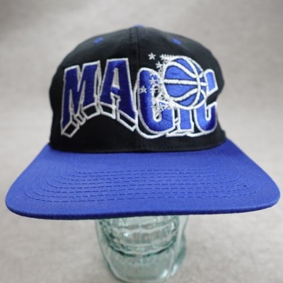 Orlando Magic Hat Black Embroidered Vintage Blockhead
