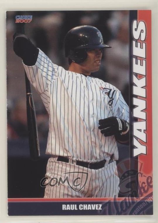 2007 Choice Scranton/Wilkes-Barre Yankees Raul Chavez #07 0b5