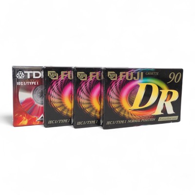 3x FUJI & 1 TDK DR 90 min. MC | Musikkassetten Leerkassetten Tape I NEU OVP