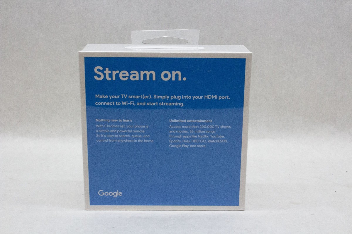 Google Chromecast (2nd Generation) HD Media Streamer - Black