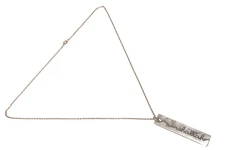 925 Silver InshaAllah * if God wills * Pendant + 18" Chain Necklace Islam Muslim