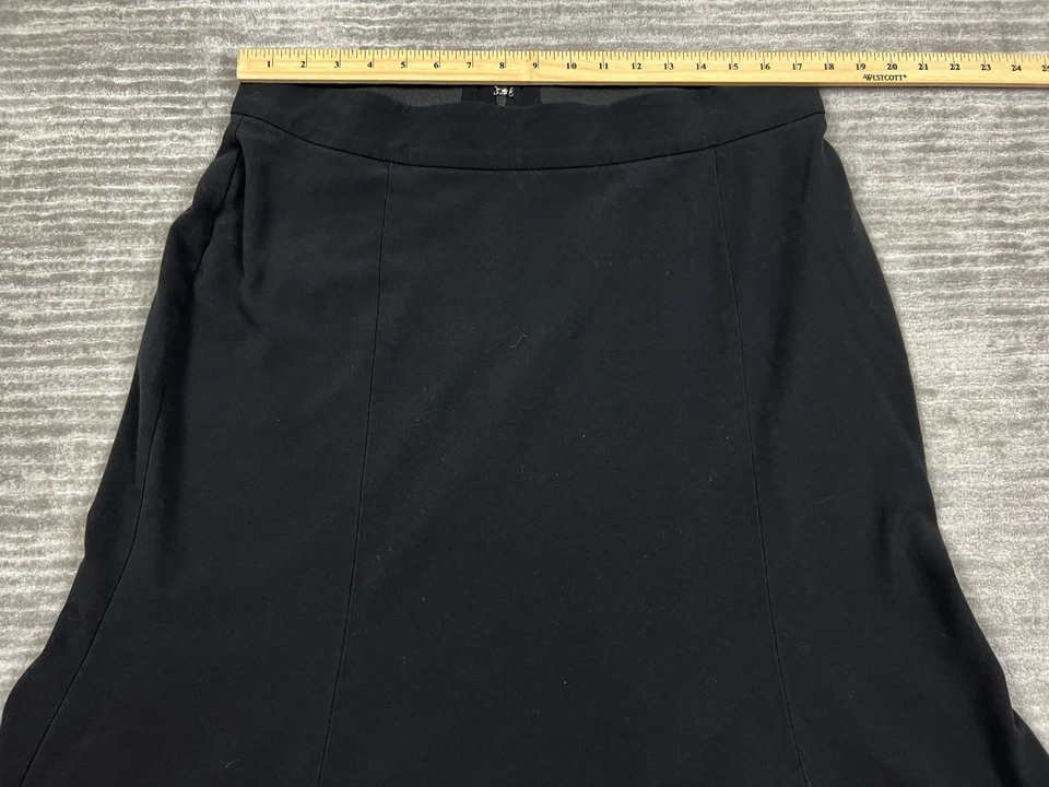 Falda Sag Harbor Mujer 16W Negra Midi A-Lne Cintura Elástica Informal Foto 4 de 4