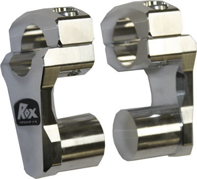 Rox Speed FX Handle Bar Handlebar Pivoting Risers SILVER 2'' Rise 1R-P2PPA BMW