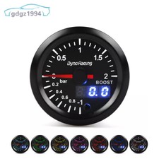 2 Dual Display 2 Bar Turbo Boost Gauge 7colors Led Boost Meter W Stepper Motor 2 Dual Display 2 Bar Turbo Boost Gauge 7colors Led Boost Meter W Stepper Motor
